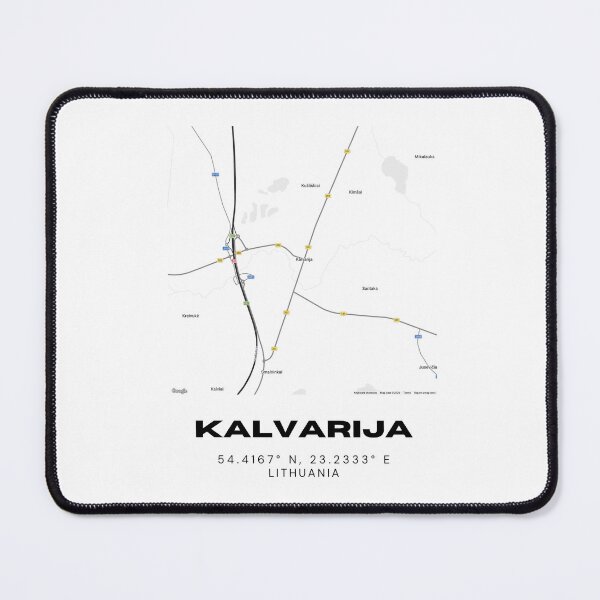 Item preview, Kalvarija Lithuania Minimalist Map Poster | Clean City Map Design designed and sold by RM-Journey.
