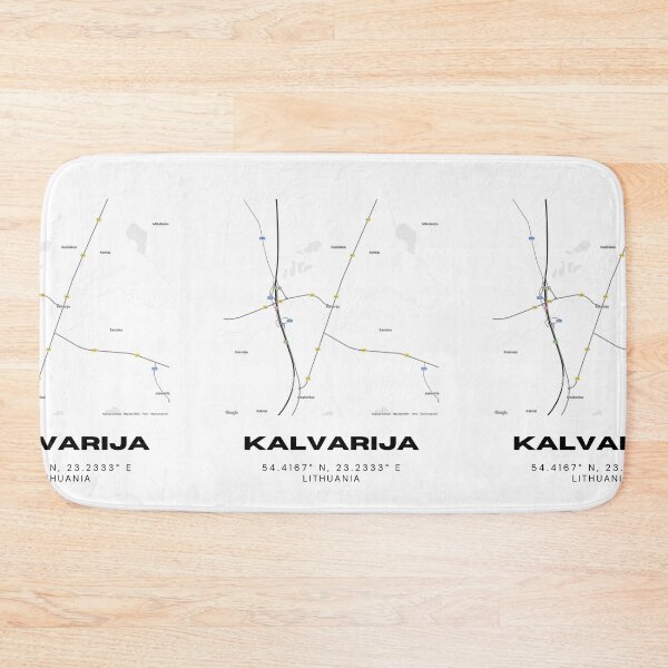 Item preview, Kalvarija Lithuania Minimalist Map Poster | Clean City Map Design designed and sold by RM-Journey.