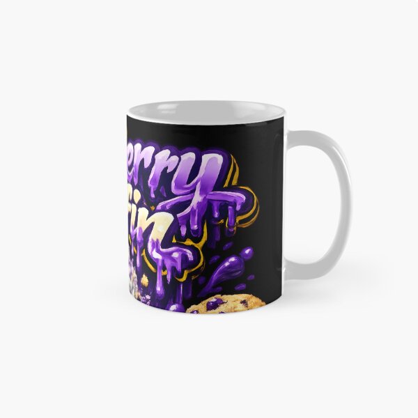 Item preview, Blueberry Muffin Graffiti Print | Berry Muffin Indica Hybrid Typography | Relaxing 420 designed and sold by WAUZ.