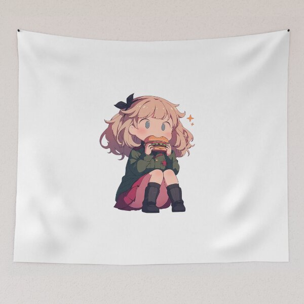 Item preview, Katyusha Girls und Panzer Chibi Burger Sass designed and sold by earlobejerk.