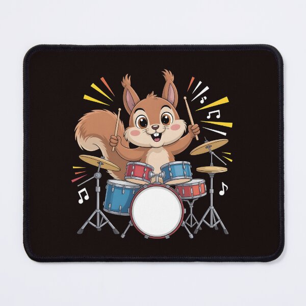 Item preview, Squirrel Playing Drums – Drumming Funny Drummer Shirt For Drummers designed and sold by Redgiant87x.