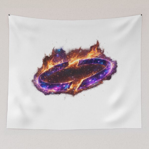 Item preview, Broken Galaxy Halo on Fire designed and sold by jgvisualarts.