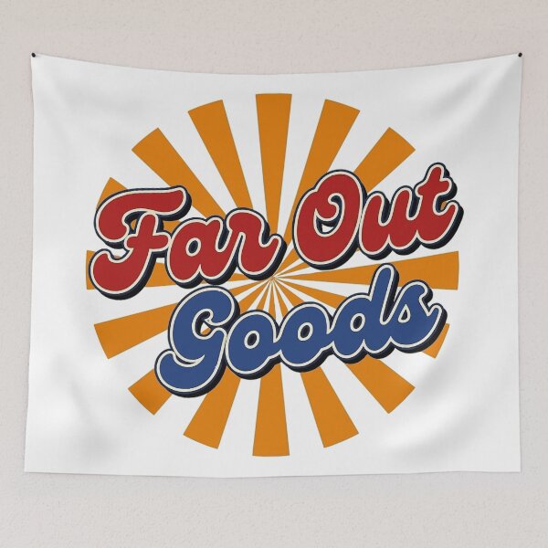 Item preview, Retro Far Out Goods Sunburst Vintage 70s Logo designed and sold by Far Out Goods.
