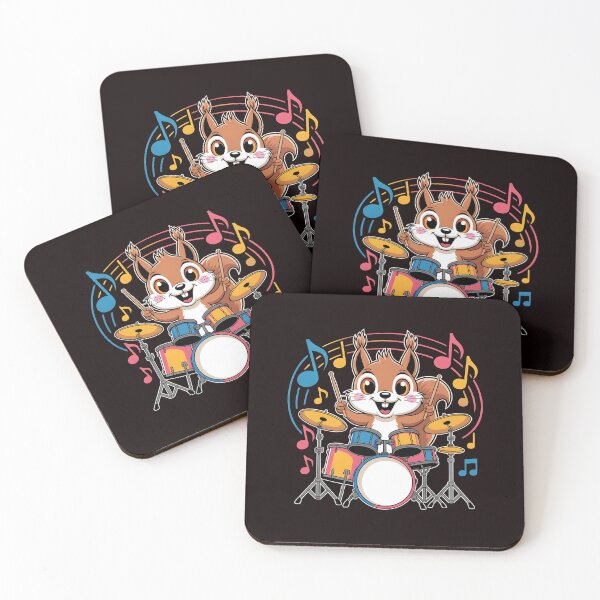 Item preview, Squirrel Playing Drums – Funny Drummer Shirt For Squirrel Lover designed and sold by Redgiant87x.