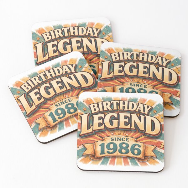 Item preview, Birthday Legend Since 1986 Retro Vintage Design designed and sold by CLOUTKULT.