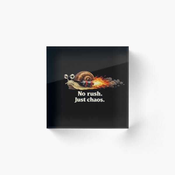 Aperçu de l'œuvre Pas de précipitation, juste du chaos ! Escargot – Un mème d'humour noir et drôle créée et vendue par HubCreates.