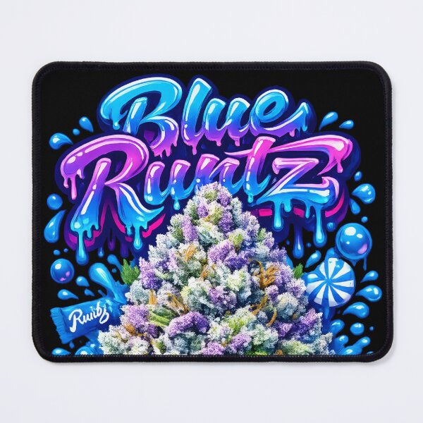 Item preview, Blue Runtz Graffiti Art Print | Blue Fruity Runtz Variant Bud Typography | Euphoric 420 designed and sold by WAUZ.
