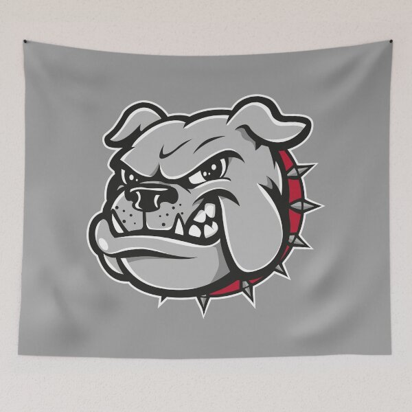 Item preview, Angry Gray Bulldog – Fierce Dog Mascot Streetwear Design designed and sold by MerlinWear.
