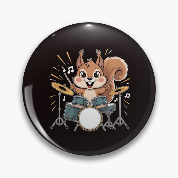 Item preview, Squirrel Playing Drums – Drumming Humor For Drummers And Animal Lovers designed and sold by Redgiant87x.