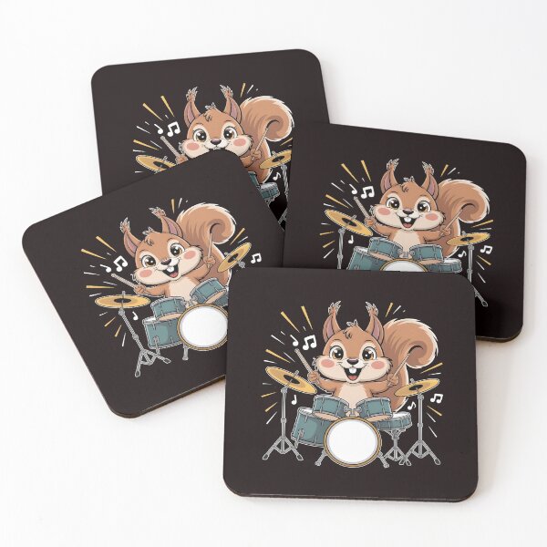 Item preview, Squirrel Playing Drums – Drumming Humor For Drummers And Animal Lovers designed and sold by Redgiant87x.