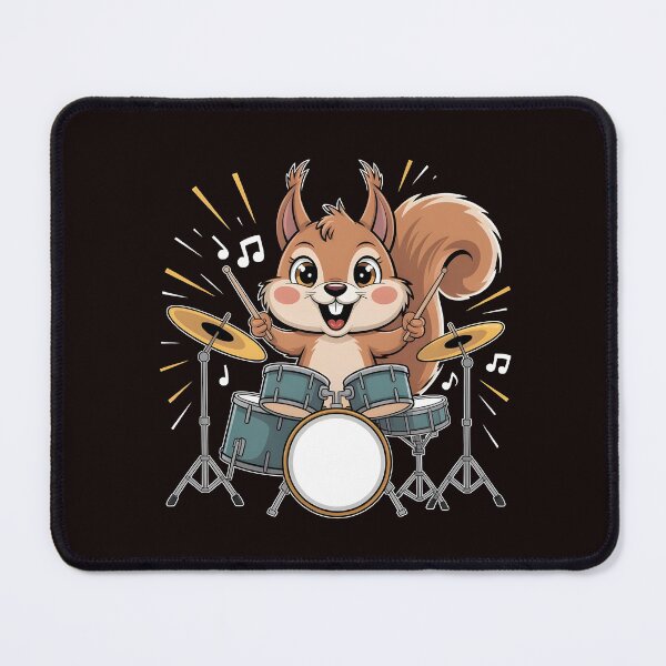 Item preview, Squirrel Playing Drums – Drumming Humor For Drummers And Animal Lovers designed and sold by Redgiant87x.