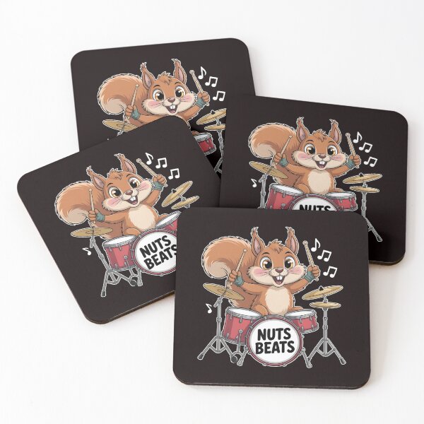 Item preview, Squirrel Playing Drums – Funny Drumming Squirrel Lover Design designed and sold by Redgiant87x.
