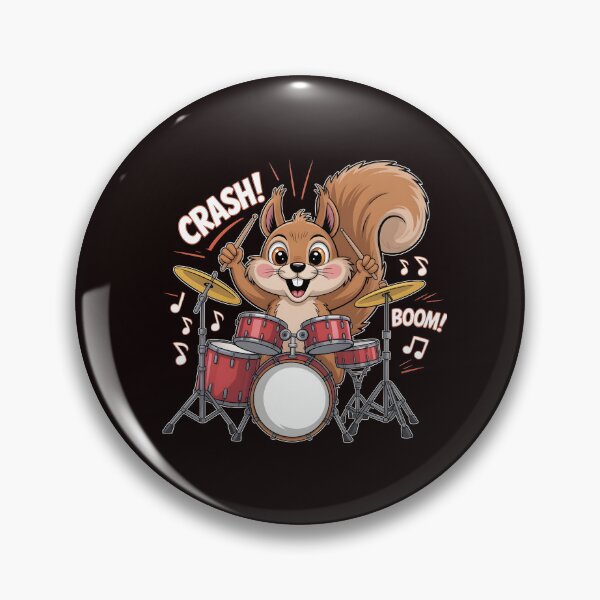 Item preview, Squirrel Playing Drums – Drumming Funny Drummer designed and sold by Redgiant87x.
