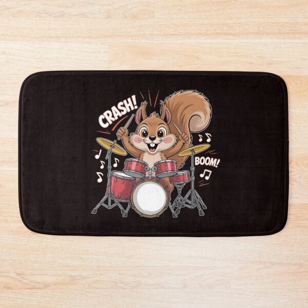 Item preview, Squirrel Playing Drums – Drumming Funny Drummer designed and sold by Redgiant87x.