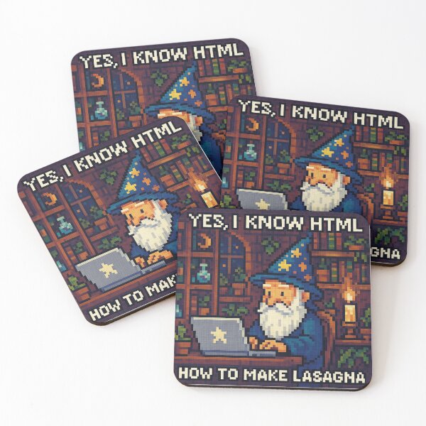 Item preview, html wizard lasagna computer science magic designed and sold by funkyfrogz.