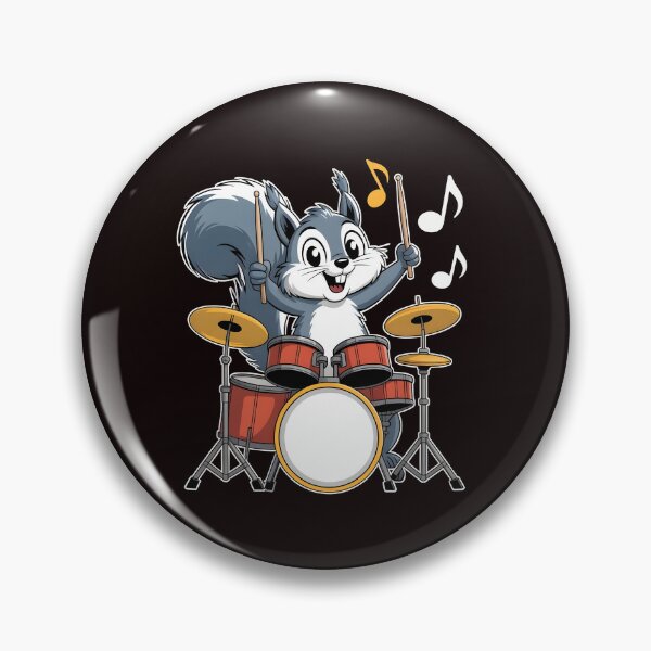 Item preview, Squirrel Playing Drums – Squirrel Lover Funny Drumming Design designed and sold by Redgiant87x.