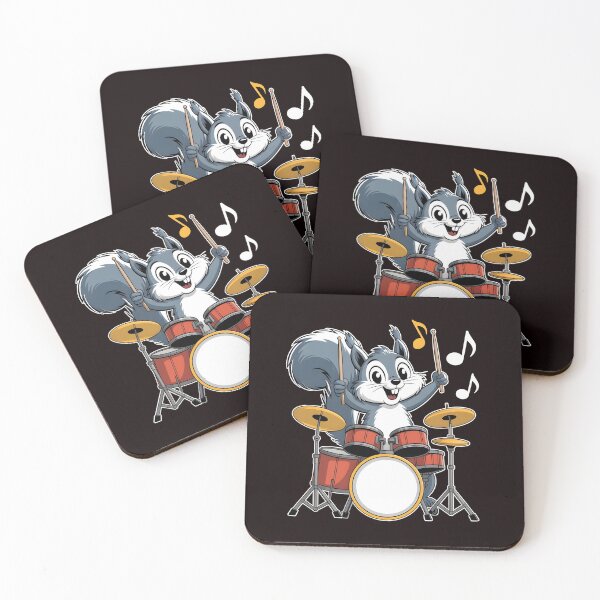 Item preview, Squirrel Playing Drums – Squirrel Lover Funny Drumming Design designed and sold by Redgiant87x.