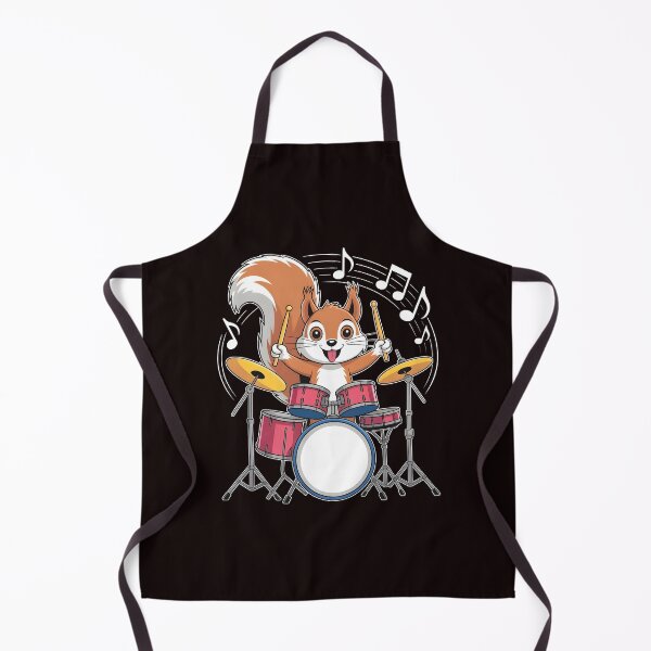 Item preview, Squirrel Playing Drums – Drumming Humor Squirrel Design designed and sold by Redgiant87x.