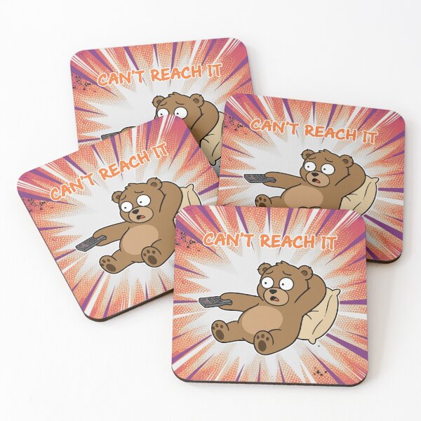 Item preview, Can't Reach It Lazy Bear Cartoon designed and sold by Taridesign.