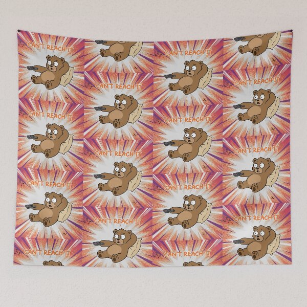 Item preview, Can't Reach It Lazy Bear Cartoon designed and sold by Taridesign.