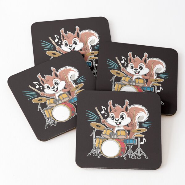 Item preview, Squirrel Playing Drums – Funny Drumming For Drummers And Squirrel Lovers designed and sold by Redgiant87x.