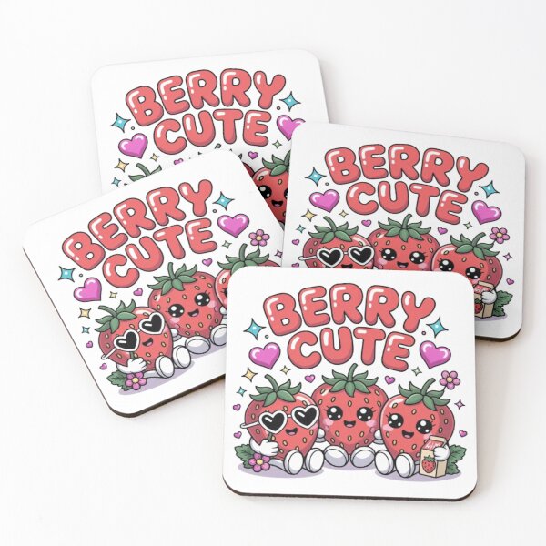 Item preview, Berry Cute Strawberry Kawaii T-Shirt – Cute Strawberry Cartoon Pun Design for Kawaii Lovers & Gift Buyers designed and sold by GemBob Creations.