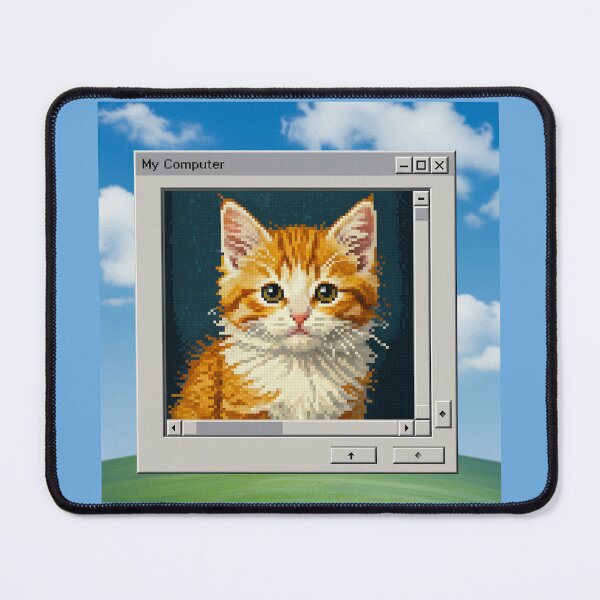 Item preview, cat pixel art y2k windows desktop designed and sold by funkyfrogz.