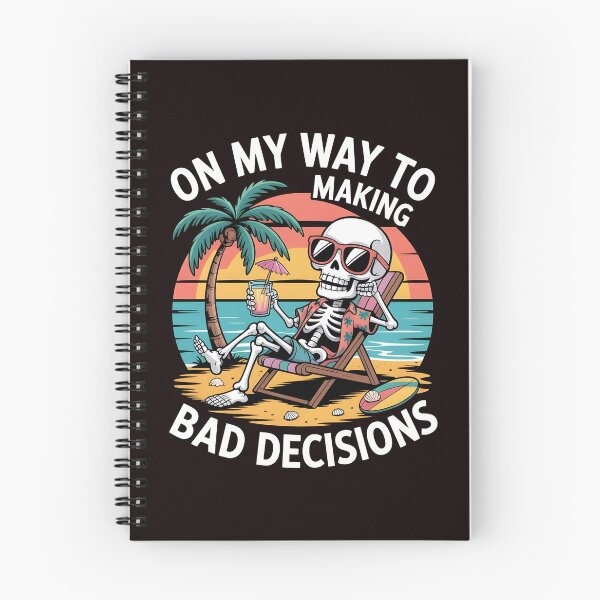 Item preview, On My Way To Making Bad Decisions – Funny Skeleton Beach Drinking Summer designed and sold by Redgiant87x.