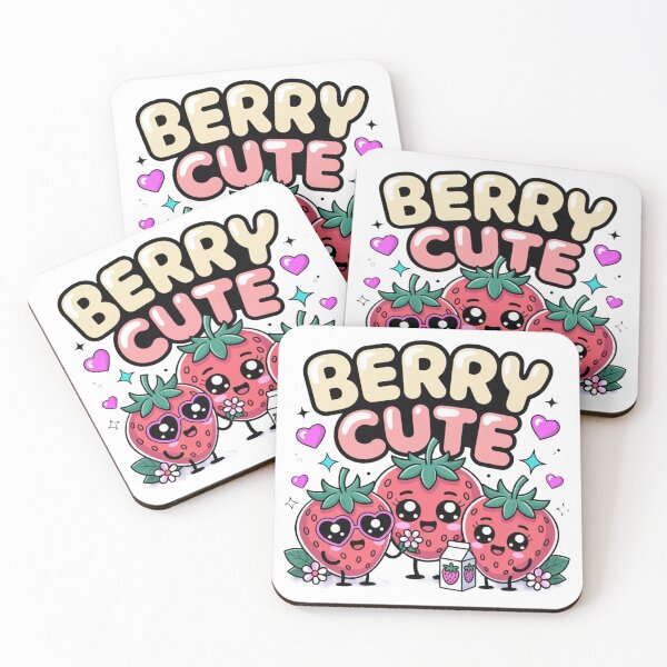 Item preview, Berry Cute Kawaii Strawberry T-Shirt – Cute Strawberry Cartoon Aesthetic Design for Kawaii Lovers & Gift Buyers designed and sold by GemBob Creations.