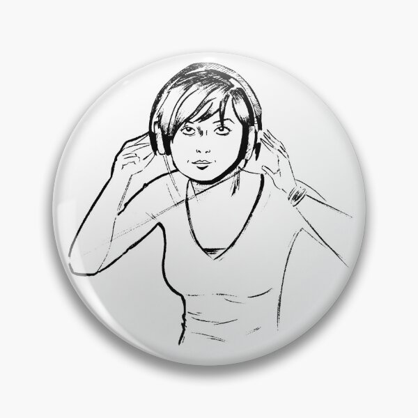 Item preview, Headphone girl designed and sold by JulianBelgium.