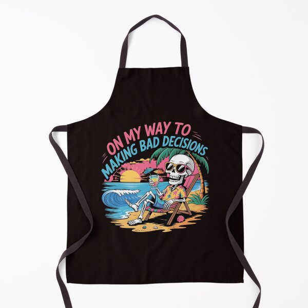 Item preview, On My Way To Making Bad Decisions – Skeleton Tropical Drinking Beach Humor designed and sold by Redgiant87x.