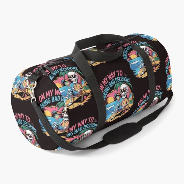 Item preview, On My Way To Making Bad Decisions – Skeleton Tropical Drinking Beach Humor designed and sold by Redgiant87x.