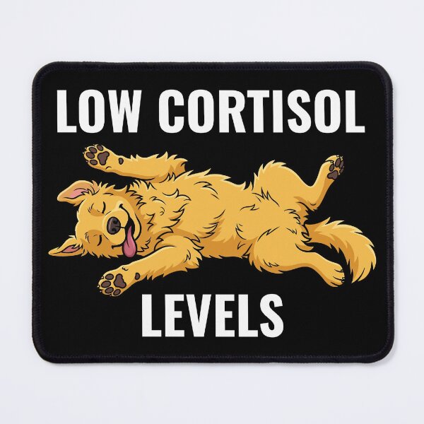 Item preview, Totally Relaxed Sleeping Dog Low Cortisol Levels - Stress Relief Meme designed and sold by AdriqnArt.