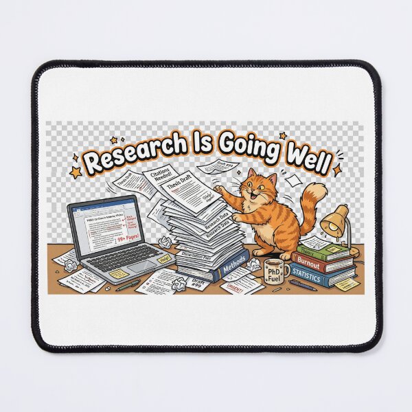 Item preview, Buried in "Literature Review" Academic Humor Sticker | Sarcastic PhD Gift designed and sold by AuroraPixelDa.