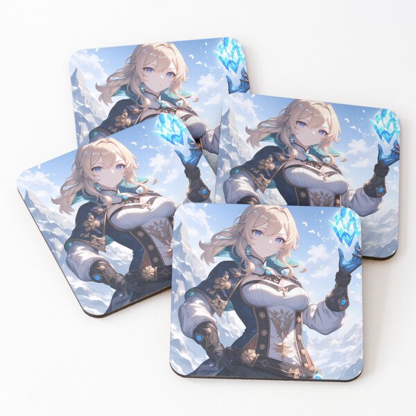 Item preview, Jean Genshin Impact Sky Crystal Knightly Blue Elegance designed and sold by mildaclairmo.
