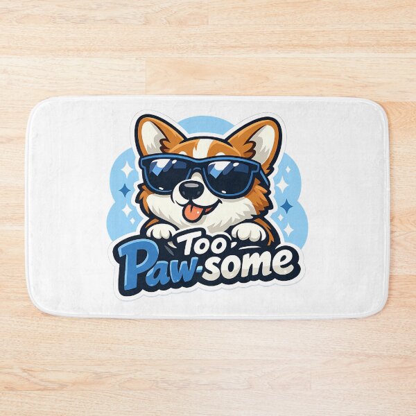 Item preview, Too Pawsome - Cool Corgi Dog designed and sold by Cheerioza.