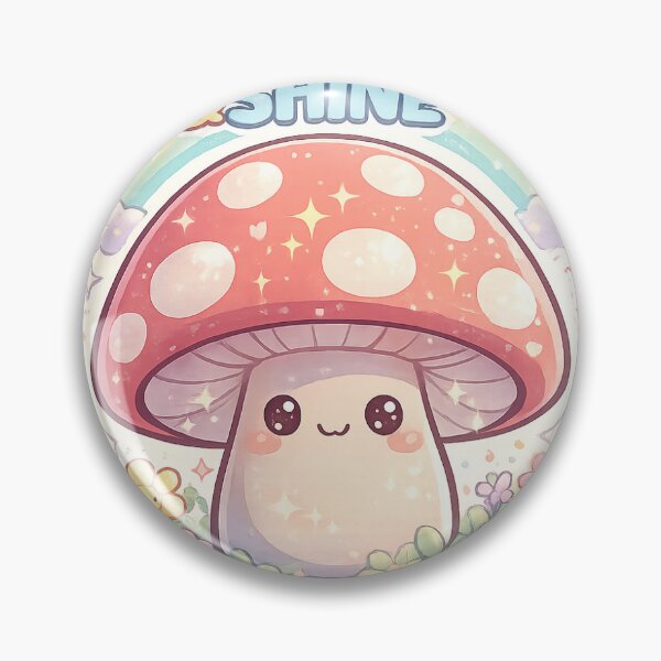 Item preview, Cute Mushroom With Positive Vibes designed and sold by kawaiibloom30.