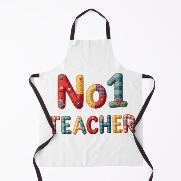 Item preview, No1 TEACHER - IN COLORFUL FAUX LETTERING designed and sold by AlexOBrienArt.