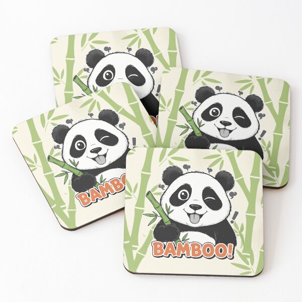 Item preview, Bamboo! Cute Winking Panda Cartoon designed and sold by Taridesign.
