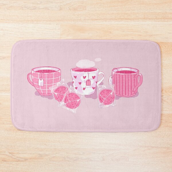 Item preview, Cozy Tea and Cookies – Cute Pink Illustration designed and sold by MinimalAnGo.