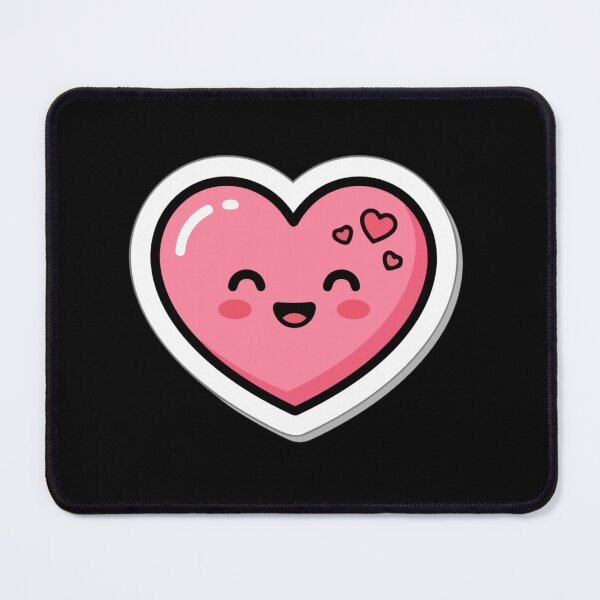 Item preview, Cute Kawaii Heart – Smiling Love Heart Design designed and sold by PaulaDesignCo.