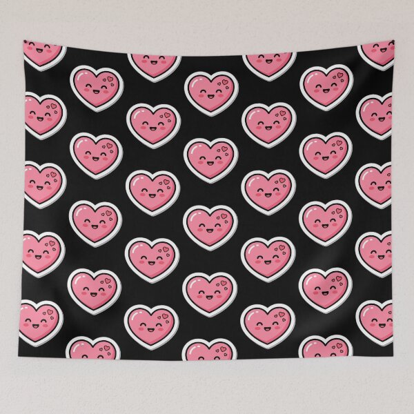Item preview, Cute Kawaii Heart – Smiling Love Heart Design designed and sold by PaulaDesignCo.