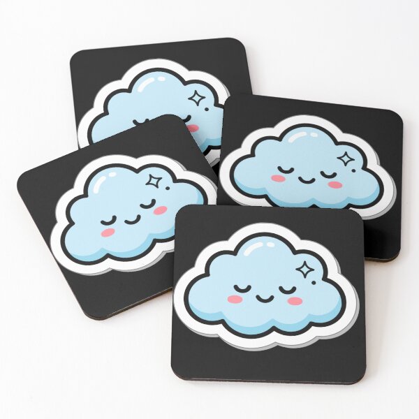 Item preview, Cute Kawaii Cloud – Sleeping Smiling Cloud Design designed and sold by PaulaDesignCo.