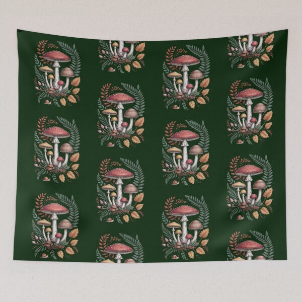 Item preview, Whimsical Woodland Botanical Art designed and sold by Tom-Apex-Art.