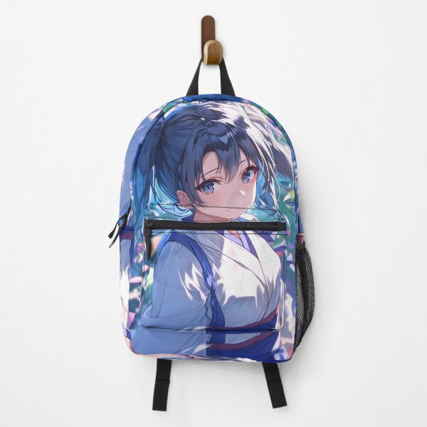 Item preview, Kaga Kantai Collection Blue Kimono Petals Spring Bokeh Soft Glow designed and sold by mildaclairmo.