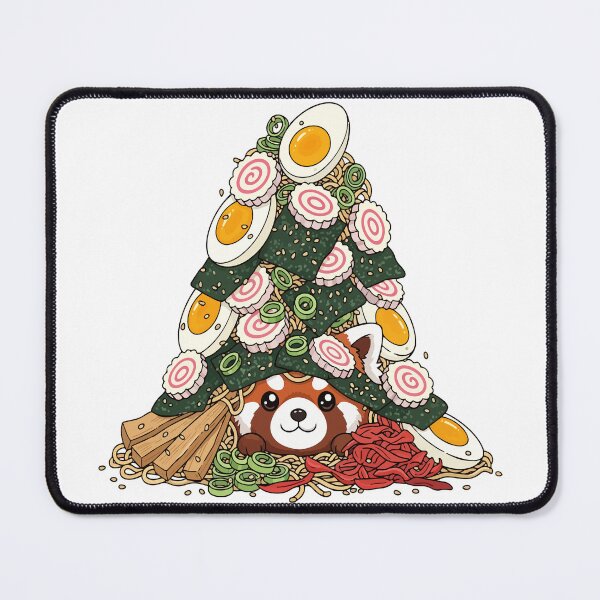 Item preview, red panda eating ramen designed and sold by Uglyandcute.