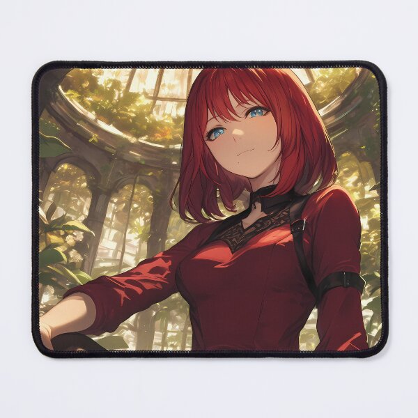 Item preview, Popola Devola Nier Automata Red Hair Greenhouse Sunlight Serene Waifu designed and sold by mildaclairmo.