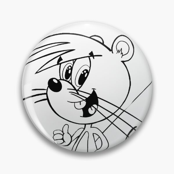 Item preview, Cute Squirrel Scooter the Squirrel Cartoon Fun Pose Black and White designed and sold by CozyCritters8.