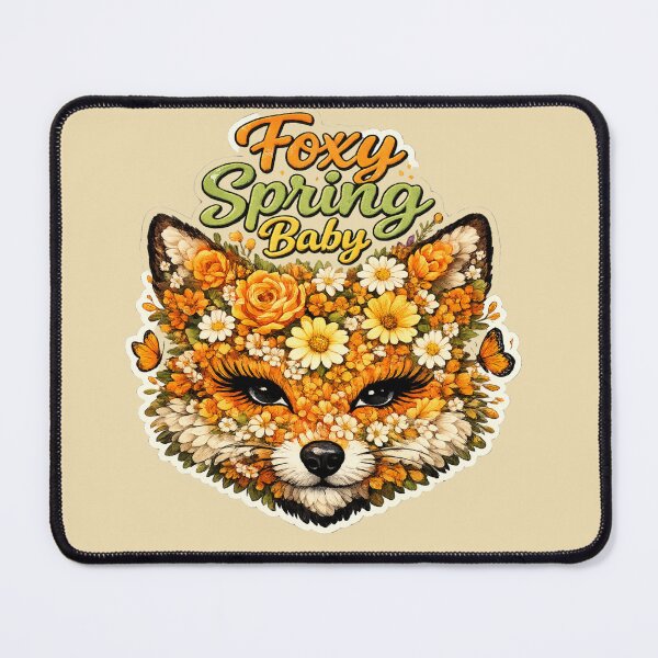 Item preview, Foxy Spring Baby Floral Fox designed and sold by DEEPDesignsART.