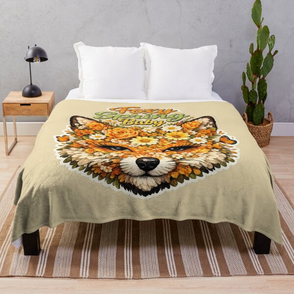 Item preview, Zorro bebé floral de primavera de Foxy designed and sold by DEEPDesignsART.
